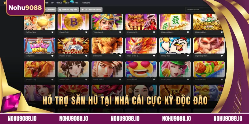 HỖ TRỢ SĂN HŨ TẠI NHÀ CÁI CỰC KỲ ĐỘC ĐÁO